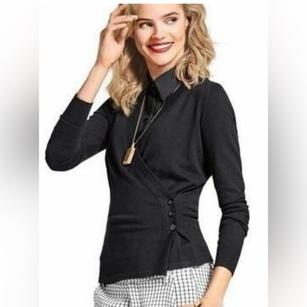 cabi # 3150 black ballet sweater size L new in bag